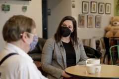 February 22, 2022: Senator Amanda Cappelletti visits New Avenue Café.