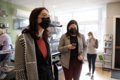 February 22, 2022: Senator Amanda Cappelletti visits New Avenue Café.