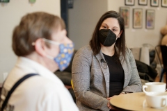 February 22, 2022: Senator Amanda Cappelletti visits New Avenue Café.