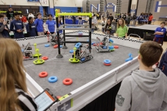 March 9, 2025: Senator Cappelletti attends the Norristown Invitational to cheer on middle school Robotics teams from District Seventeen. 