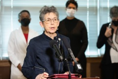 February 25, 2022: Sens. Cappelletti and Comitta held a news conference at Phoenixville Hospital to discuss Opt In PA, a move to improve postpartum care by extending Medicaid support from 60 days to one year.