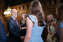 May 23, 2022: Sen. Cappelletti  hosted Plymouth-Whitemarsh’s undefeated state-champion girls’ basketball team at the Capitol today.  The team capped their 34-0 season with a 20-point win over Mount Lebanon in the final game at the Giant Center in March.