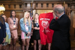 May 23, 2022: Sen. Cappelletti  hosted Plymouth-Whitemarsh’s undefeated state-champion girls’ basketball team at the Capitol today.  The team capped their 34-0 season with a 20-point win over Mount Lebanon in the final game at the Giant Center in March.
