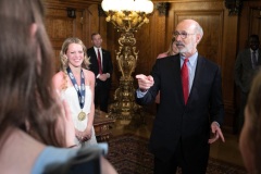 May 23, 2022: Sen. Cappelletti  hosted Plymouth-Whitemarsh’s undefeated state-champion girls’ basketball team at the Capitol today.  The team capped their 34-0 season with a 20-point win over Mount Lebanon in the final game at the Giant Center in March.
