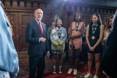 May 23, 2022: Sen. Cappelletti  hosted Plymouth-Whitemarsh’s undefeated state-champion girls’ basketball team at the Capitol today.  The team capped their 34-0 season with a 20-point win over Mount Lebanon in the final game at the Giant Center in March.