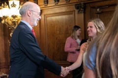 May 23, 2022: Sen. Cappelletti  hosted Plymouth-Whitemarsh’s undefeated state-champion girls’ basketball team at the Capitol today.  The team capped their 34-0 season with a 20-point win over Mount Lebanon in the final game at the Giant Center in March.