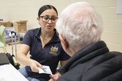 September 28, 2023: Sen. Amanda Cappelletti hosts Senior Fair at the Haverford YMCA.