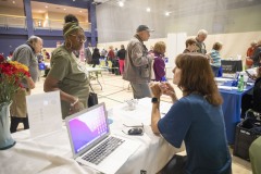 September 28, 2023: Sen. Amanda Cappelletti hosts Senior Fair at the Haverford YMCA.