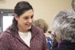 September 28, 2023: Sen. Amanda Cappelletti hosts Senior Fair at the Haverford YMCA.
