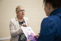 September 28, 2023: Sen. Amanda Cappelletti hosts Senior Fair at the Haverford YMCA.