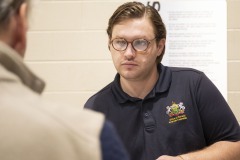 September 28, 2023: Sen. Amanda Cappelletti hosts Senior Fair at the Haverford YMCA.