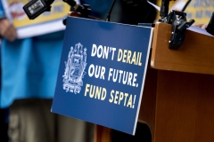 May 21, 2025: Senator Cappelletti joined Montgomery County Commissioner Neil Makhija, Representative Mary Jo Daley, local elected officials and the Narberth community for a rally style press event in support of funding SEPTA at the Narberth Regional Rail station.