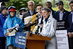 May 21, 2025: Senator Cappelletti joined Montgomery County Commissioner Neil Makhija, Representative Mary Jo Daley, local elected officials and the Narberth community for a rally style press event in support of funding SEPTA at the Narberth Regional Rail station.