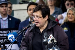 May 21, 2025: Senator Cappelletti joined Montgomery County Commissioner Neil Makhija, Representative Mary Jo Daley, local elected officials and the Narberth community for a rally style press event in support of funding SEPTA at the Narberth Regional Rail station.