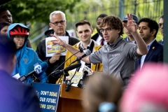 May 21, 2025: Senator Cappelletti joined Montgomery County Commissioner Neil Makhija, Representative Mary Jo Daley, local elected officials and the Narberth community for a rally style press event in support of funding SEPTA at the Narberth Regional Rail station.