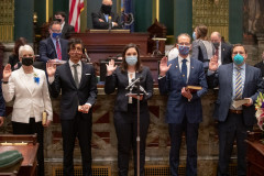 January 5, 2021: Senator Amanda Cappelletti is sworn in to the Pennsylvania State Senate.