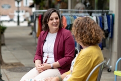June 3, 2021:  Senator Amanda Cappelletti visits Sweet Mable Art & Craft.