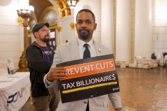 Tax Billionaires, Fund PA Rally