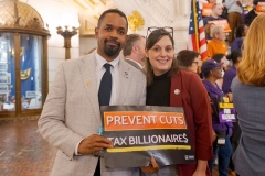 Tax Billionaires, Fund PA Rally