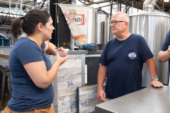 August 27, 2021: Sen. Amanda Cappelletti tours the von C Brewing Company