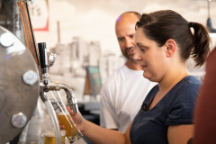 August 27, 2021: Sen. Amanda Cappelletti tours the von C Brewing Company