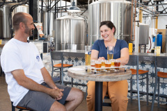 August 27, 2021: Sen. Amanda Cappelletti tours the von C Brewing Company