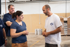 August 27, 2021: Sen. Amanda Cappelletti tours the von C Brewing Company