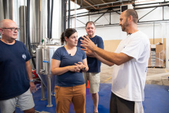 August 27, 2021: Sen. Amanda Cappelletti tours the von C Brewing Company