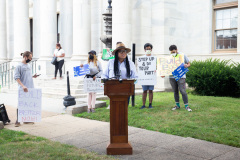August 26, 2021: Senators Cappelletti and Kearney  held a rally in front of the Delaware County Courthouse in Media with We the People and  For Our Future to call for release of idled American Rescue Plan Funds to help the vulnerable and rebuild the economy.