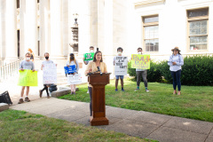 August 26, 2021: Senators Cappelletti and Kearney  held a rally in front of the Delaware County Courthouse in Media with We the People and  For Our Future to call for release of idled American Rescue Plan Funds to help the vulnerable and rebuild the economy.
