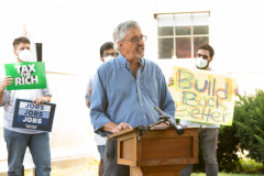 August 26, 2021: Senators Cappelletti and Kearney  held a rally in front of the Delaware County Courthouse in Media with We the People and  For Our Future to call for release of idled American Rescue Plan Funds to help the vulnerable and rebuild the economy.