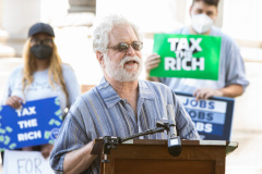 August 26, 2021: Senators Cappelletti and Kearney  held a rally in front of the Delaware County Courthouse in Media with We the People and  For Our Future to call for release of idled American Rescue Plan Funds to help the vulnerable and rebuild the economy.