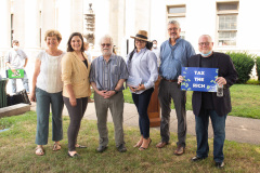 August 26, 2021: Senators Cappelletti and Kearney  held a rally in front of the Delaware County Courthouse in Media with We the People and  For Our Future to call for release of idled American Rescue Plan Funds to help the vulnerable and rebuild the economy.