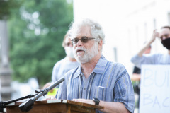 August 26, 2021: Senators Cappelletti and Kearney  held a rally in front of the Delaware County Courthouse in Media with We the People and  For Our Future to call for release of idled American Rescue Plan Funds to help the vulnerable and rebuild the economy.