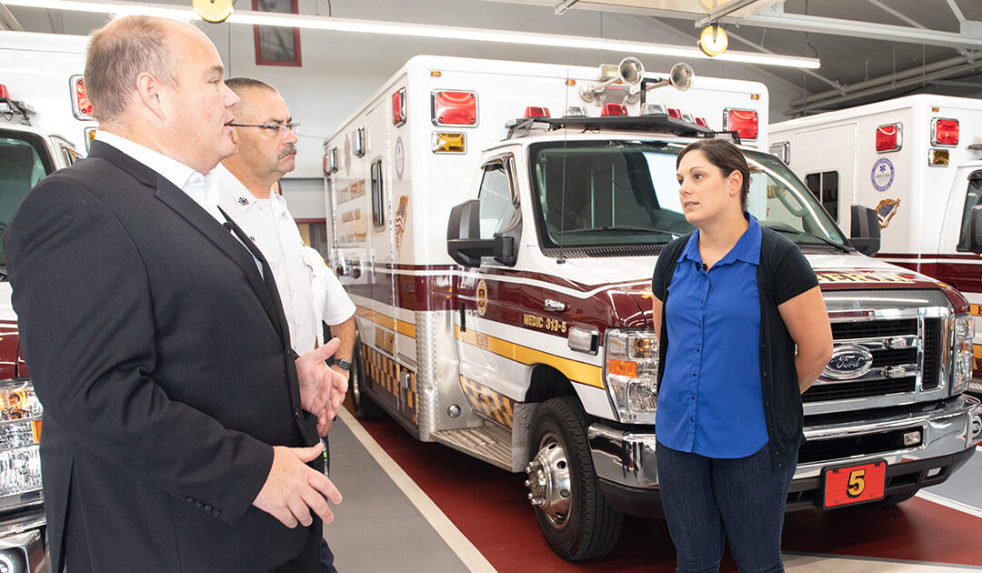 Senator Amanda Cappelletti tours Narberth Ambulance