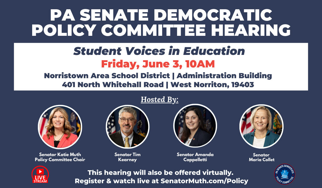Policy Hearing – Student Voices in Education