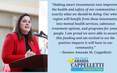 Senator Amanda M. Cappelletti Announces Over $3 Million in PCCD Funds Awarded In District 17