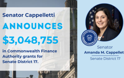 Senator Amanda M. Cappelletti, Representatives Tim Briggs and Mary Jo Daley Announce Over $3 Million in CFA Grants for Montgomery County Projects