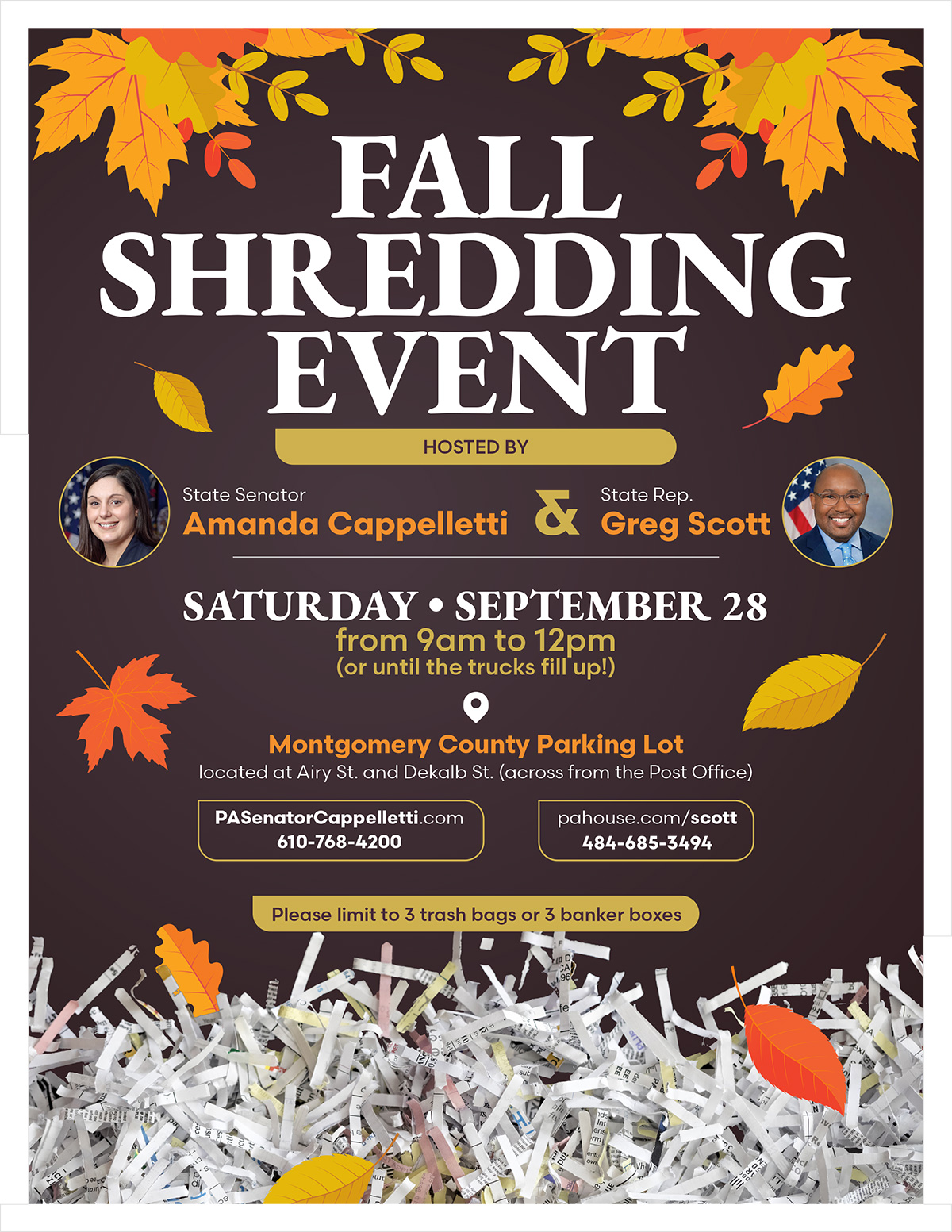 Fall Shredding Event - September 28, 2024