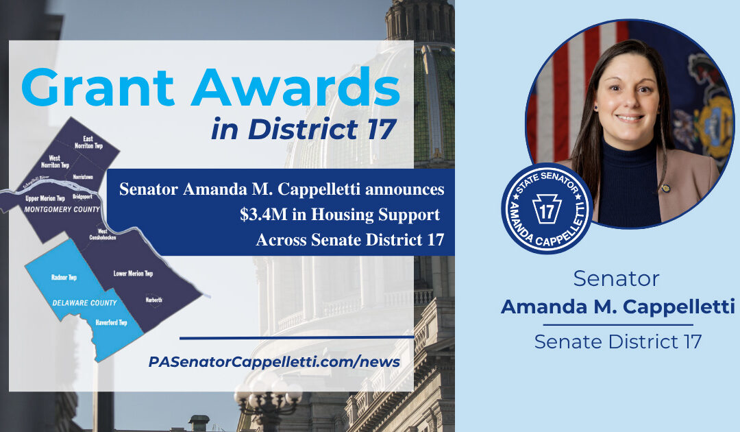 Senator Cappelletti Announces $3.4M in Housing Support Through PHARE Funding