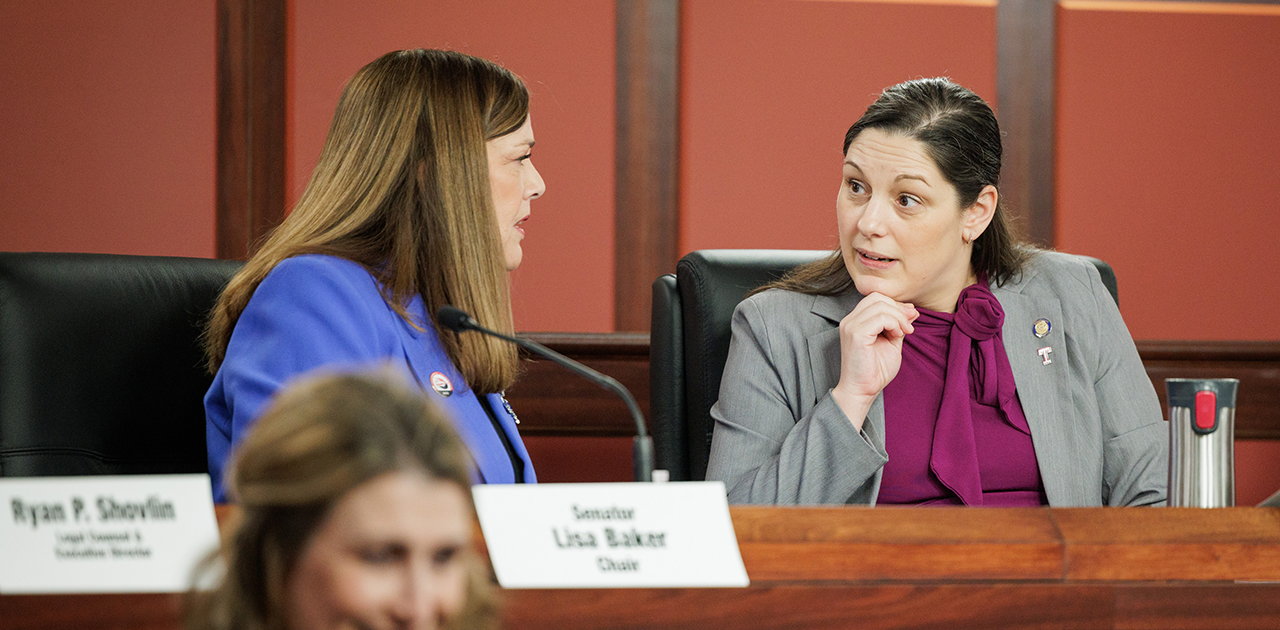 Senator Lisa Baker and Senator Amanda Cappelletti